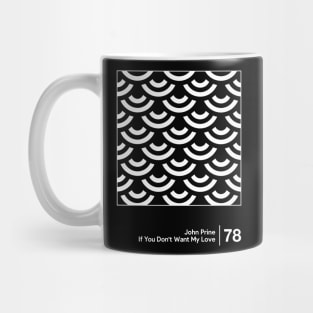 John Prine / Minimal Style Graphic Artwork Mug